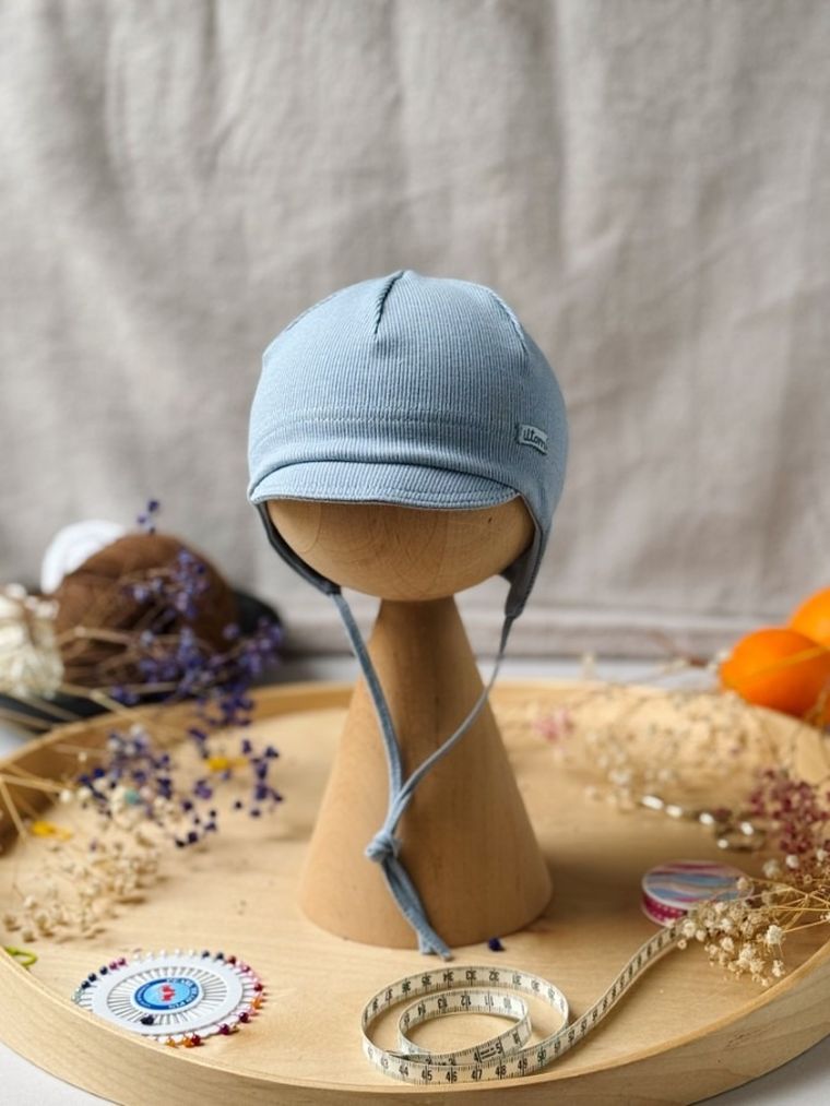 Komplet chłopięcy, Czapka, Komin, niebieski, Iltom