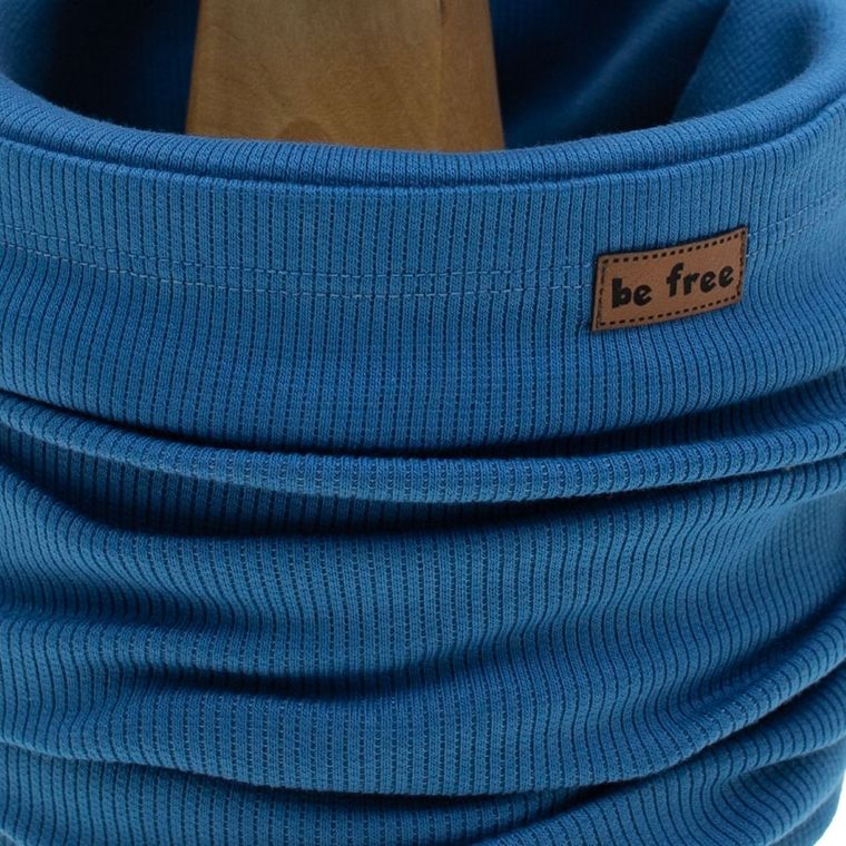 Komplet chłopięcy, Czapka, Komin, niebieski, Nicol