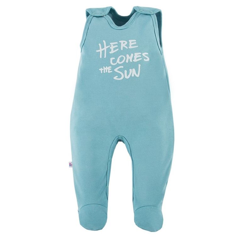 Komplet chłopięcy, Kaftanik, Śpiochy, granatowy, niebieski, Eevi