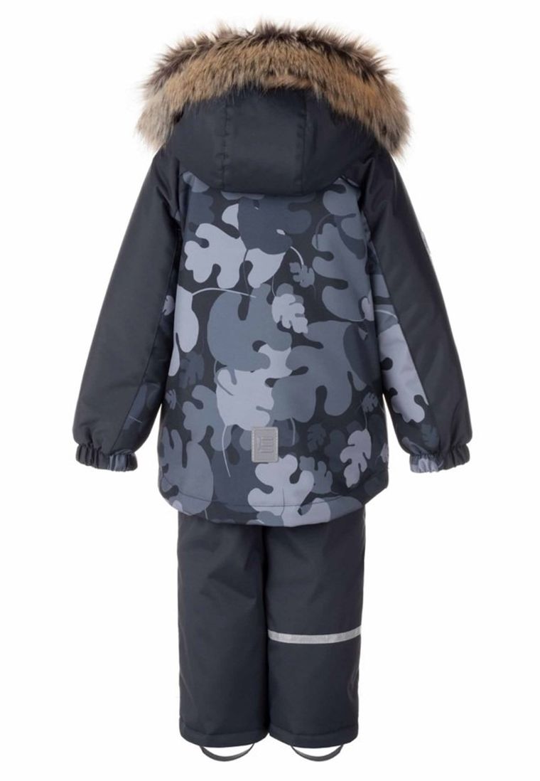 Komplet chłopięcy, Kurtka narciarska z kapturem, Spodnie narciarskie, czarny, Lenne