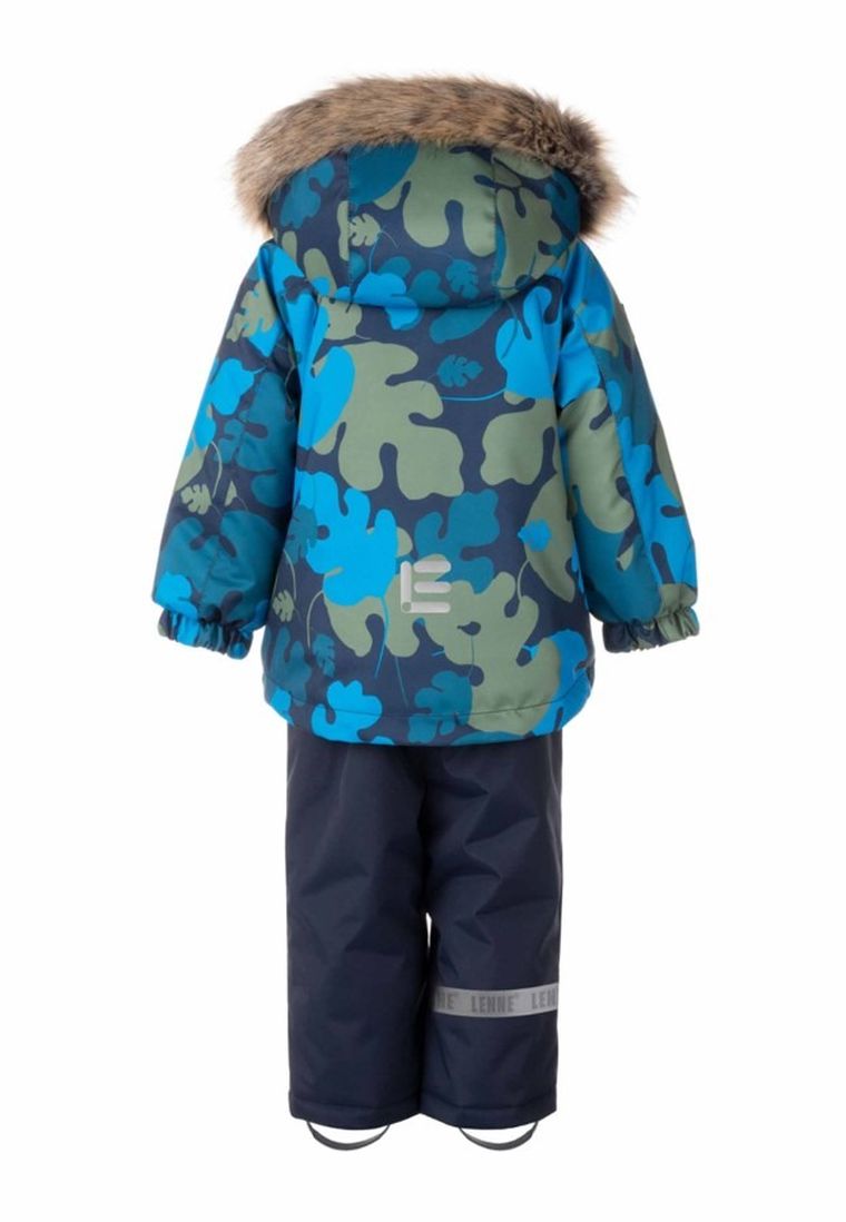 Komplet chłopięcy, Kurtka narciarska z kapturem, Spodnie narciarskie, niebieski, Lenne