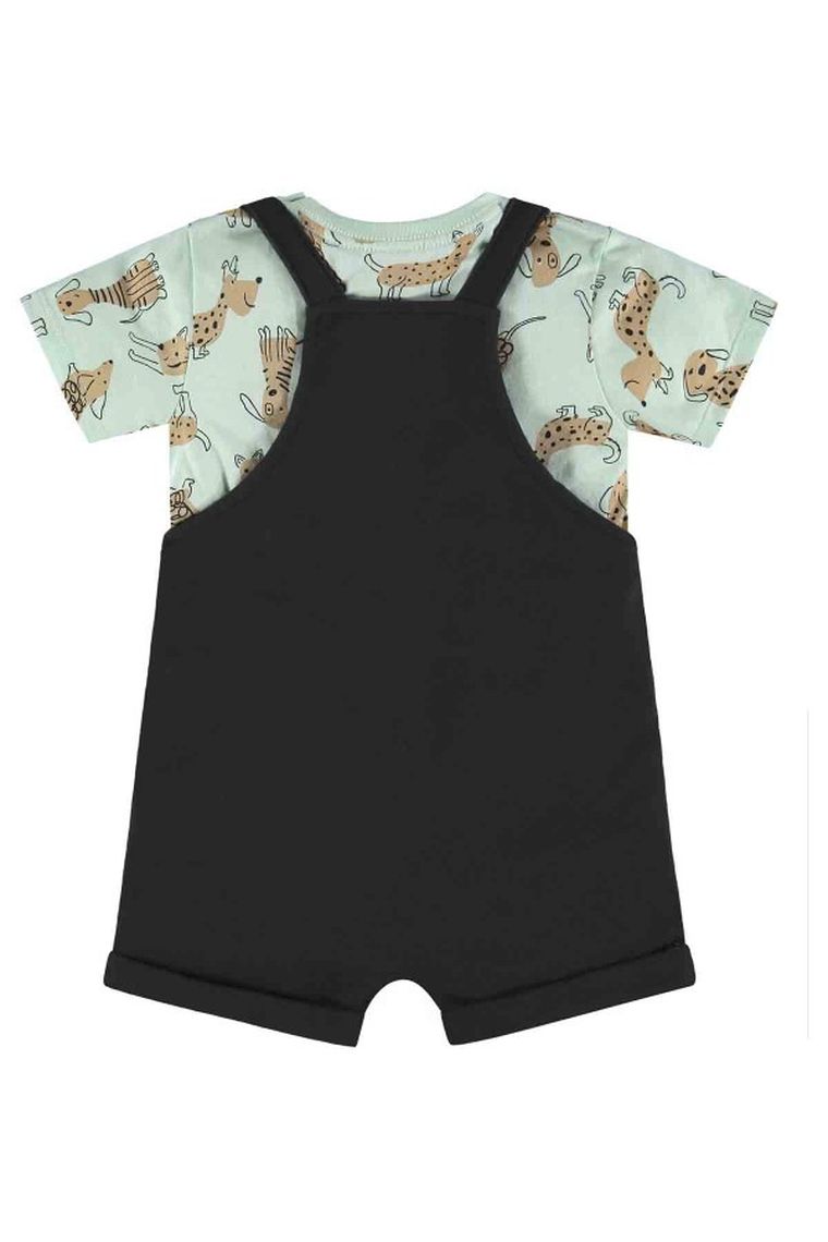 Komplet chłopięcy, T-shirt, Spodnie ogrodniczki, mix, Up Baby