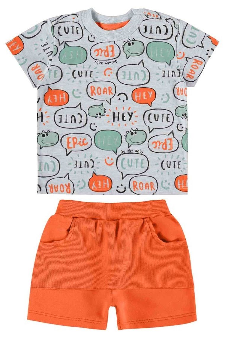 Komplet chłopięcy, T-shirt, Szorty, mix, Quimby