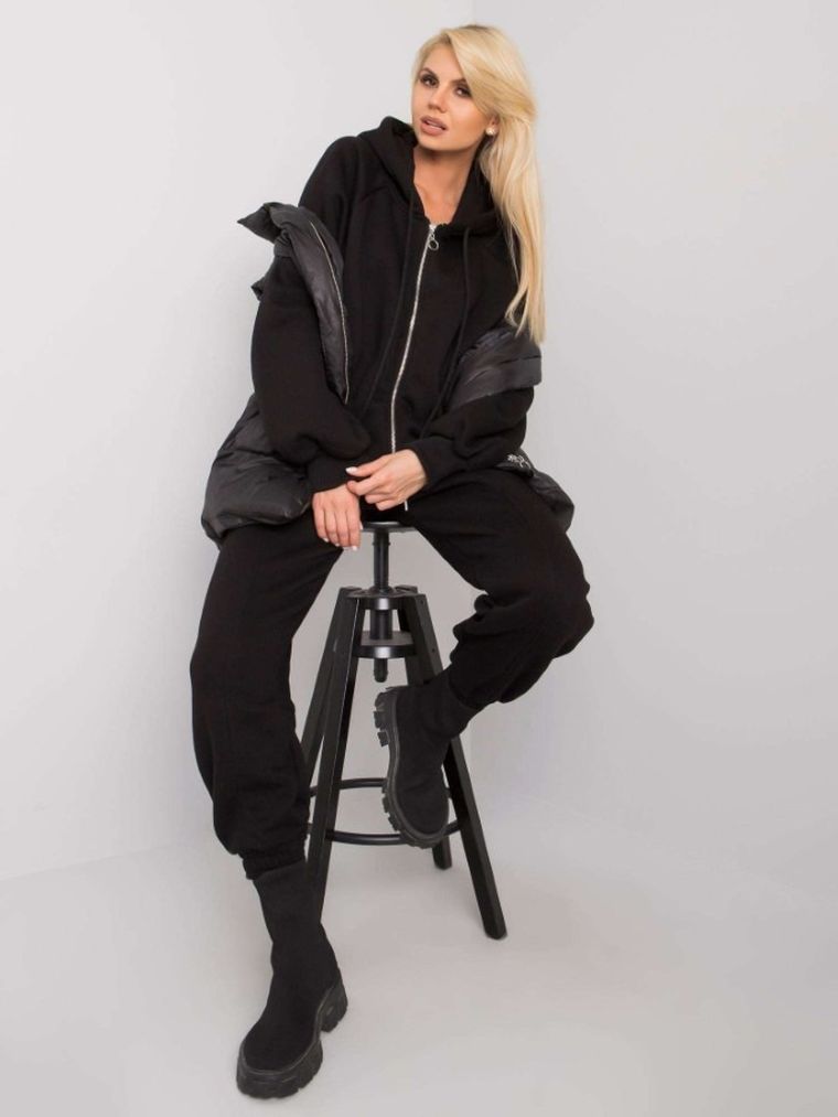 Komplet damski, czarny, Ex Moda