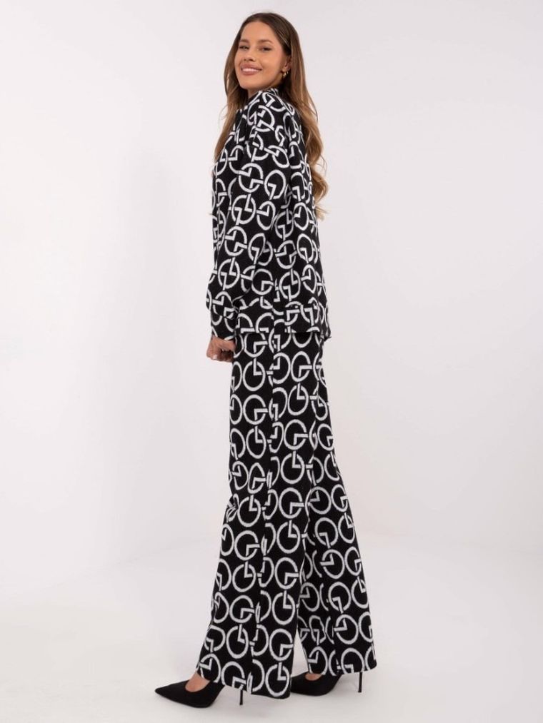 Komplet damski, czarny, Lakerta