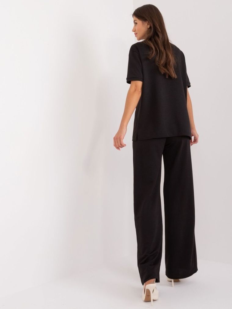 Komplet damski, czarny, Lakerta