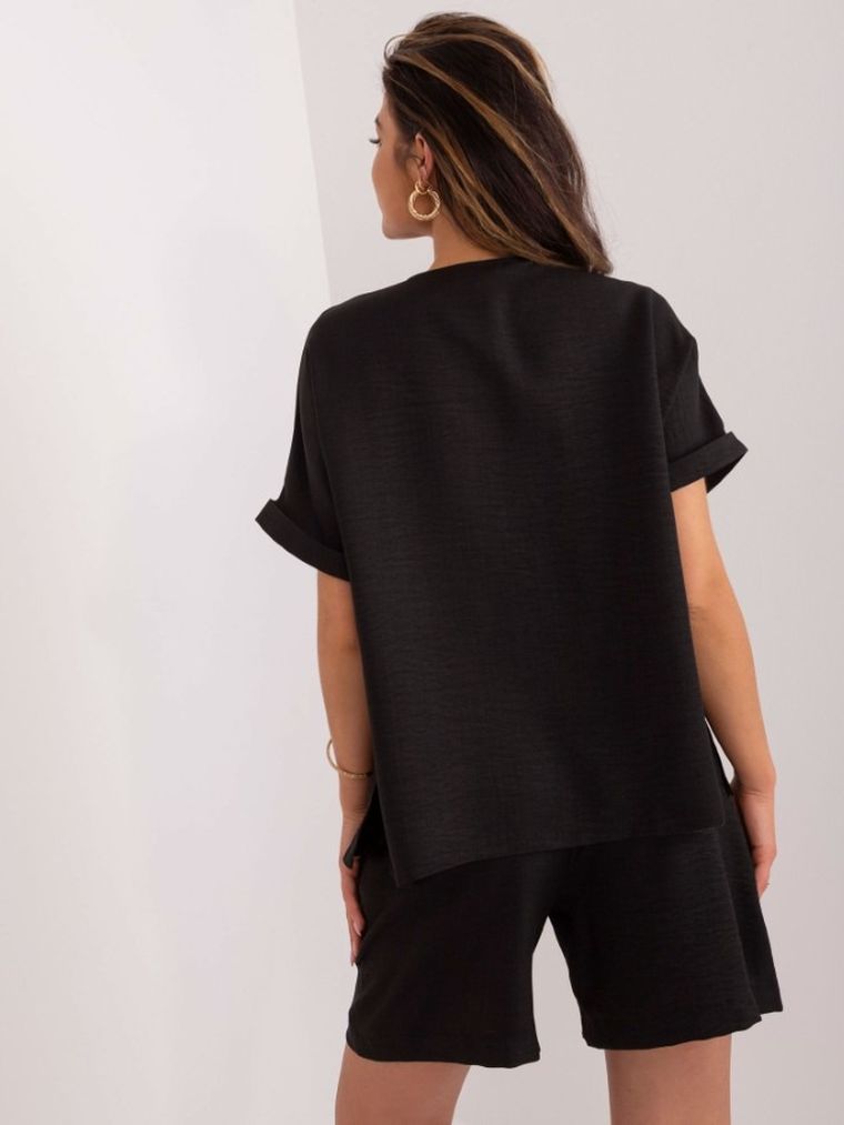 Komplet damski, czarny, Lakerta