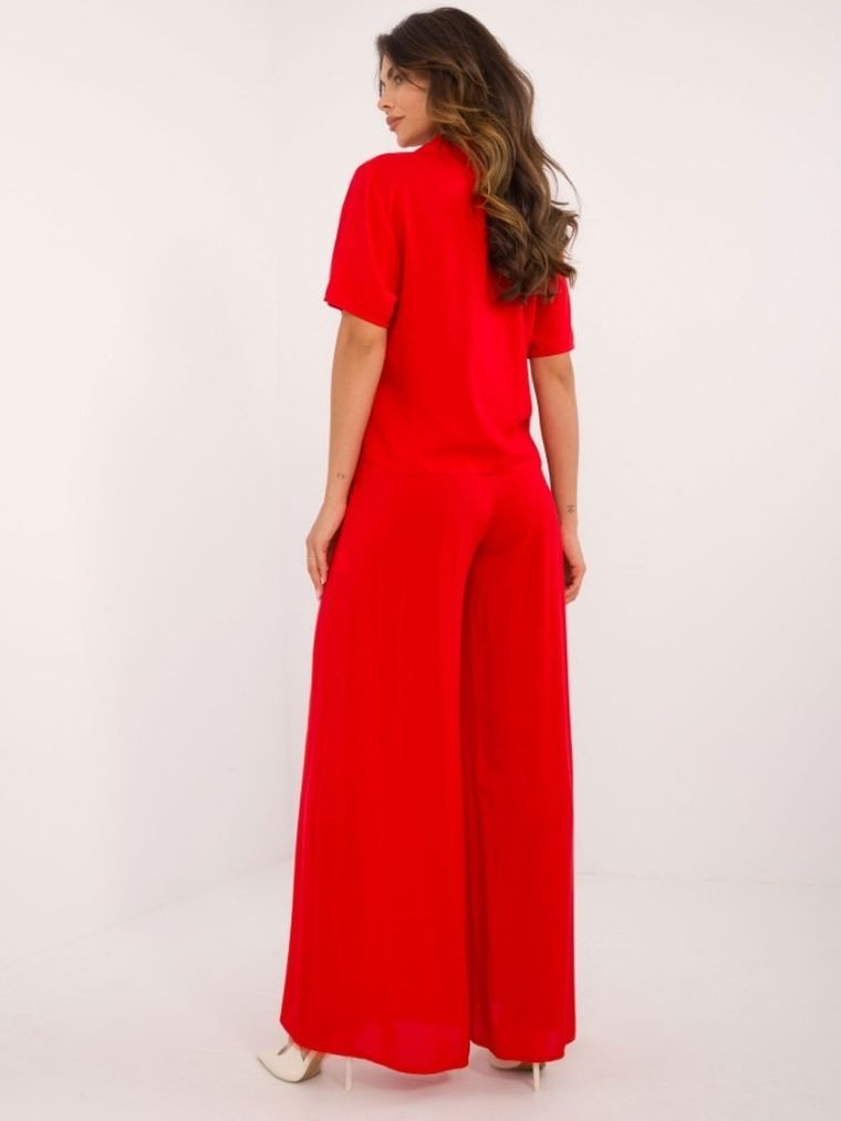 Komplet damski, czerwony, Lakerta