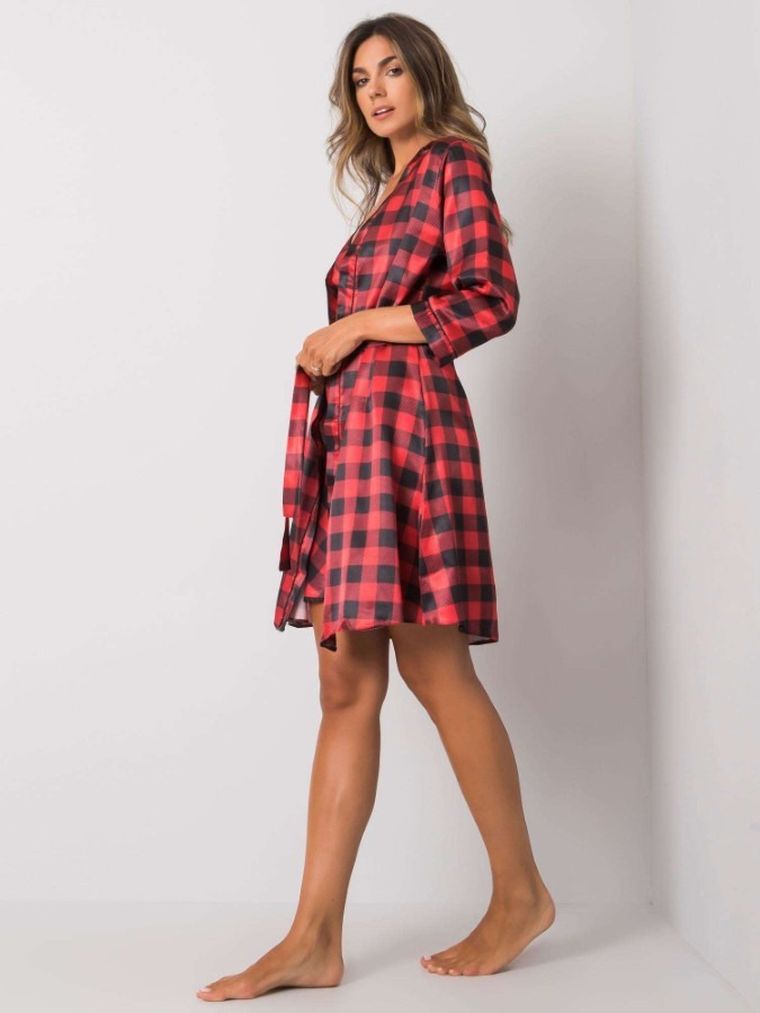 Komplet damski, Koszula nocna bez rękawów, Szlafrok, mix, Xsapienza