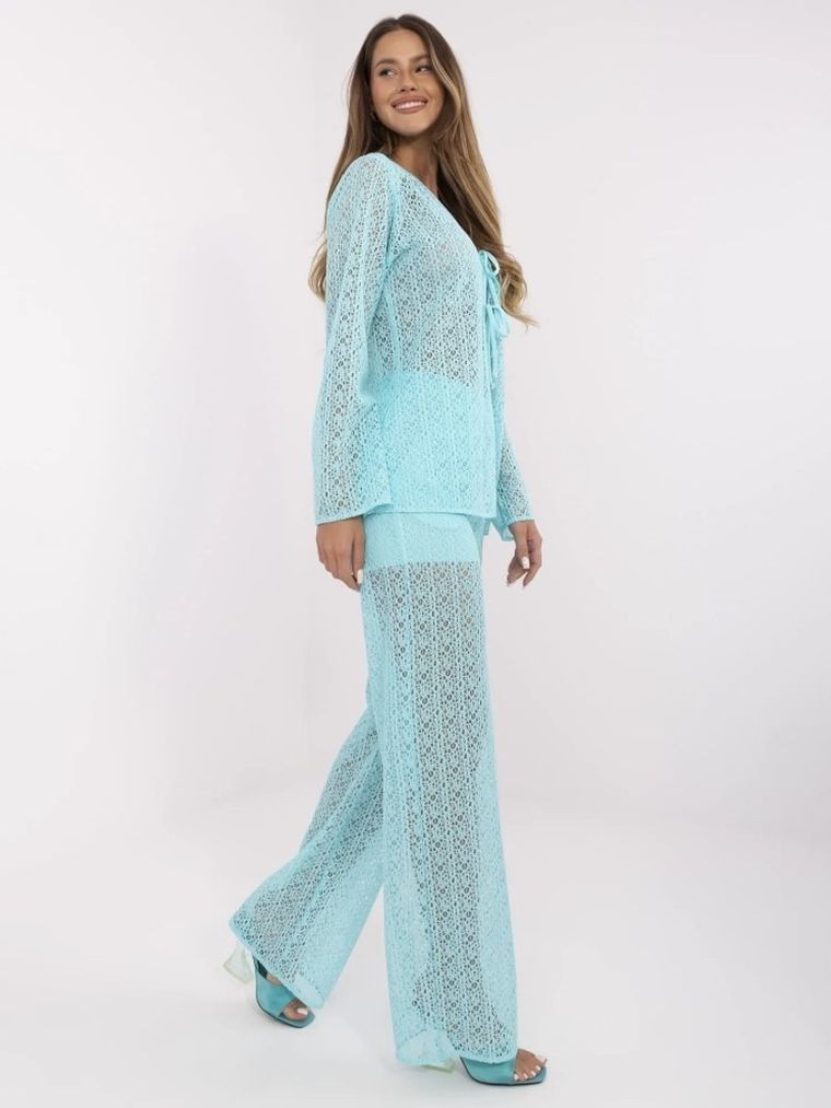 Komplet damski, miętowy, Lakerta