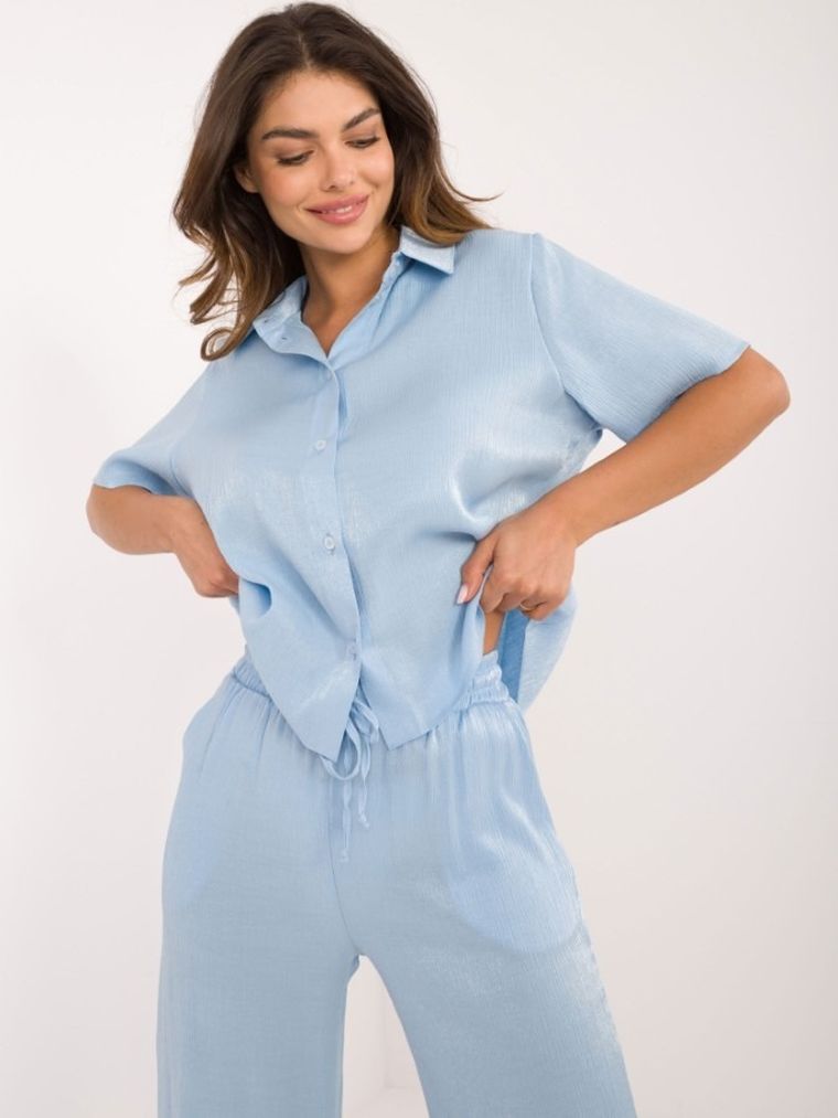 Komplet damski, niebieski, Lakerta