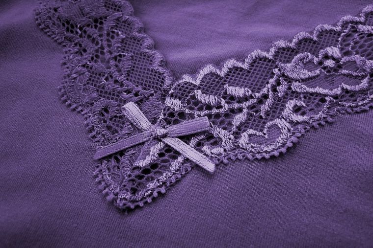 Komplet damski, Podkoszulek, Majtki, fioletowy, Lilka, Saltex