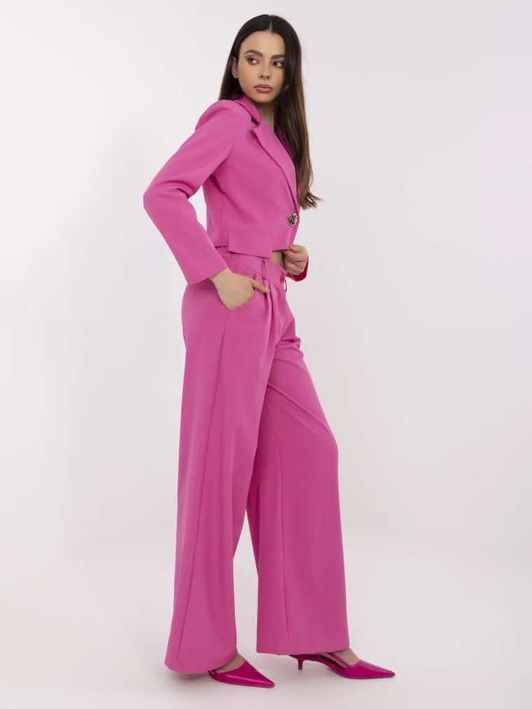 Komplet damski, różowy, Italy Moda
