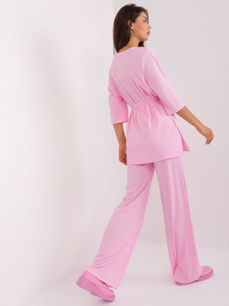 Komplet damski, różowy, Lakerta