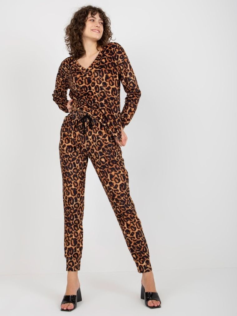 Komplet damski, welurowy, mix, Lakerta