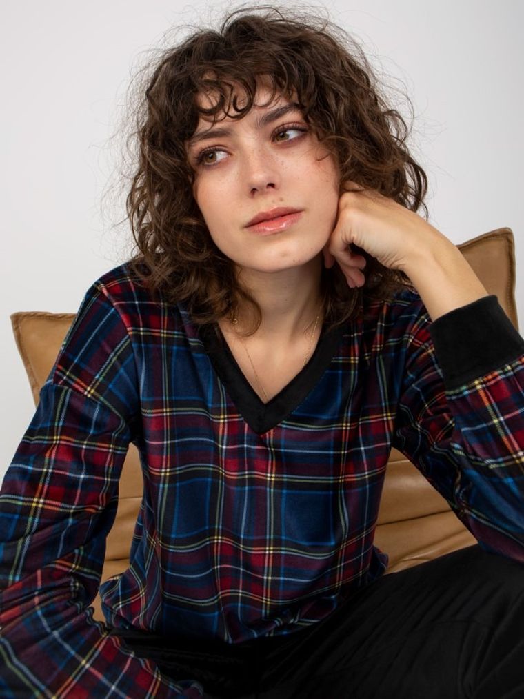 Komplet damski, welurowy, mix, Rue Paris