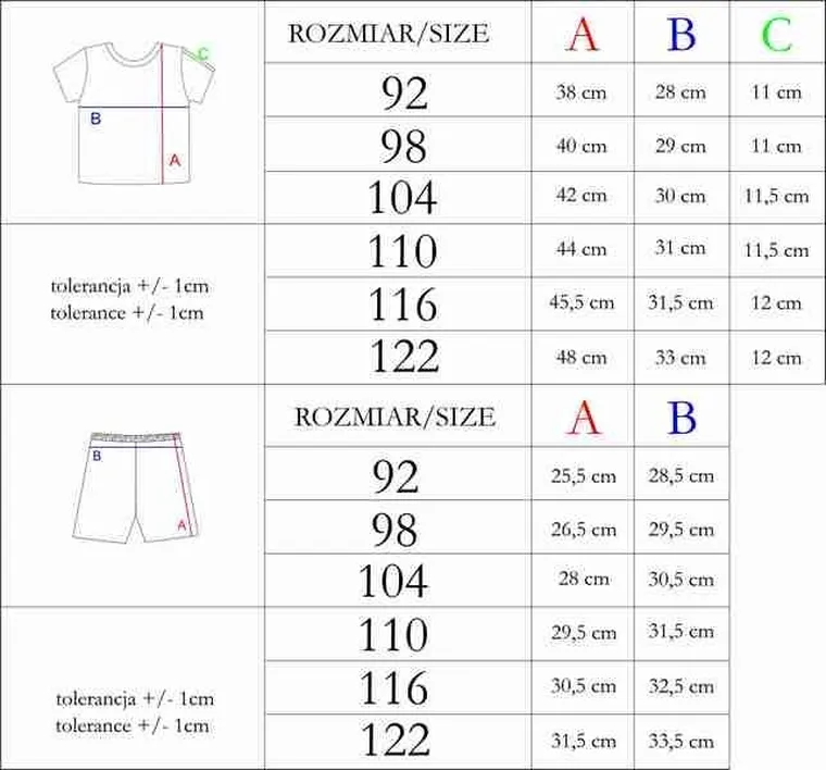 Komplet dziecięcy, T-shirt, Szorty, czerwono-czarny, Nicol
