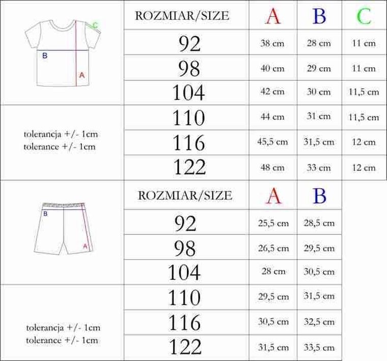 Komplet dziecięcy, T-shirt, Szorty, czerwono-czarny, Nicol