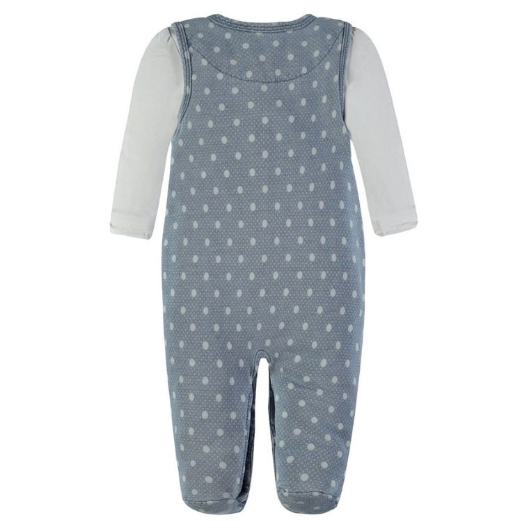 Komplet dziewczęcy, Bluzka z długim rękawem, Śpiochy, niebieski, Kanz