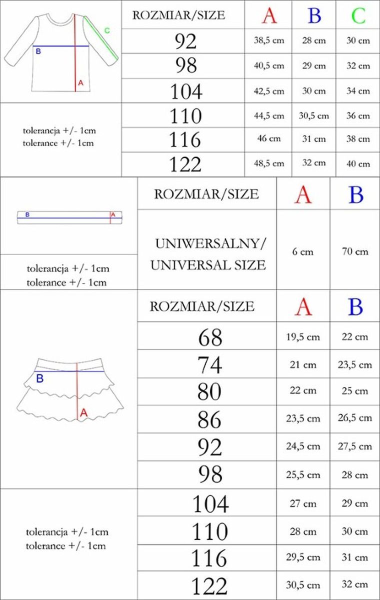 Komplet dziewczęcy, Bluzka z długim rękawem, Spódnica, Opaska, mix, Nicol