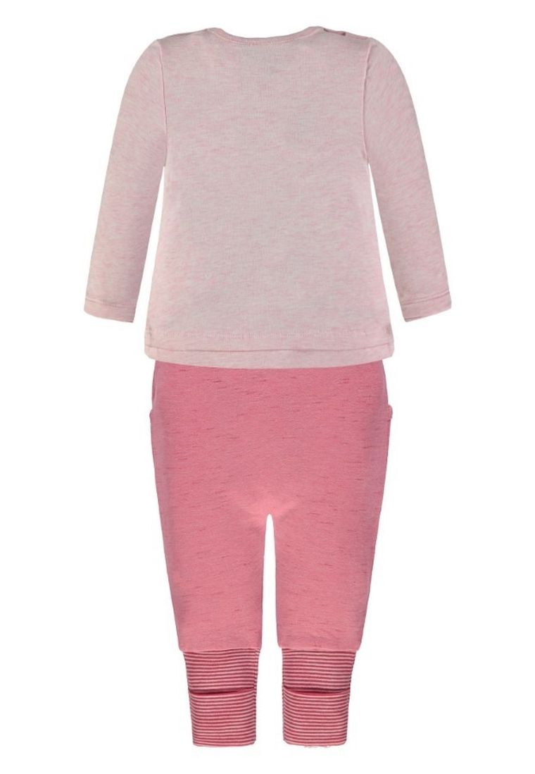 Komplet dziewczęcy, Bluzka z długim rękawem, Spodnie, różowy, Kanz