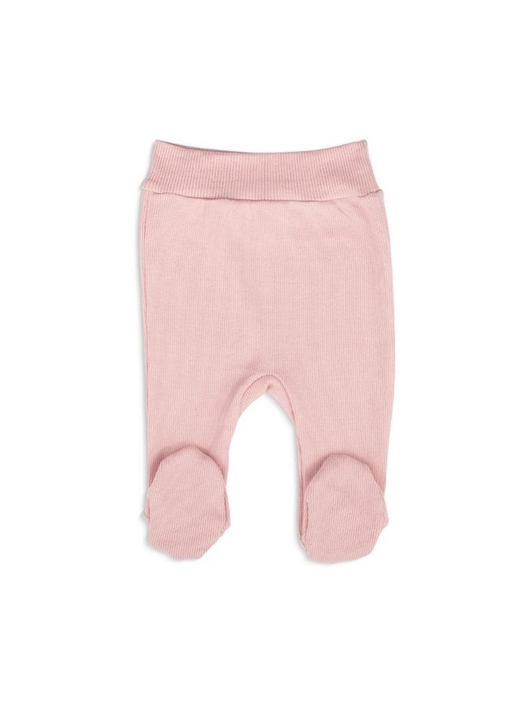 Komplet dziewczęcy, Body z długim rękawem, Półśpiochy, prążkowany, różowy, Tup Tup