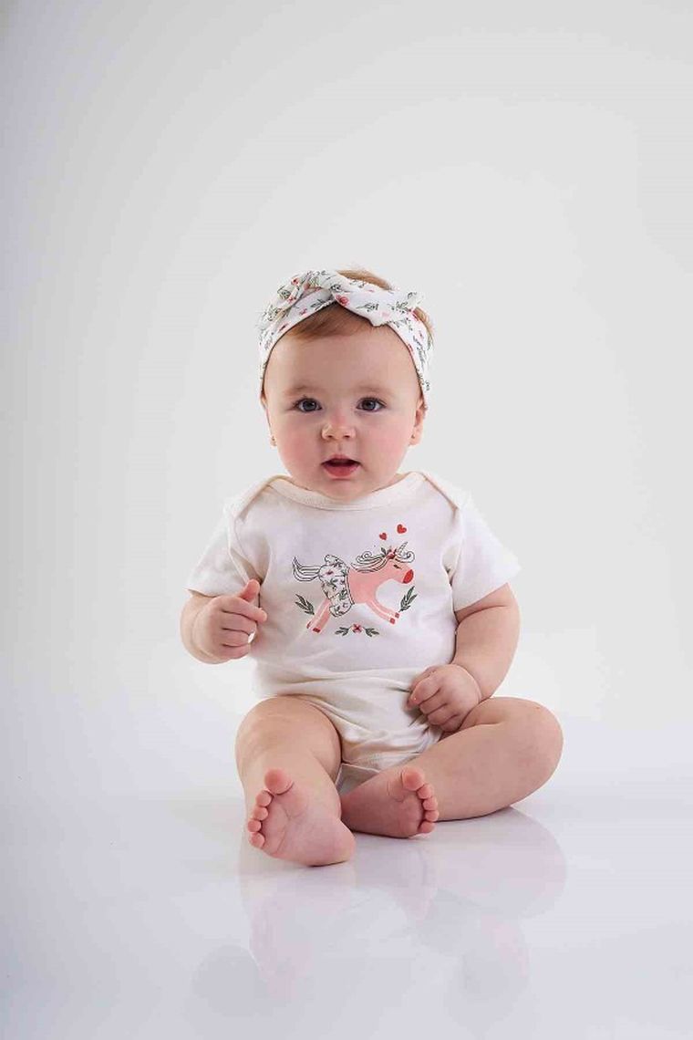 Komplet dziewczęcy, Body z krótkim rękawem, Rampers, Opaska, mix, Up Baby