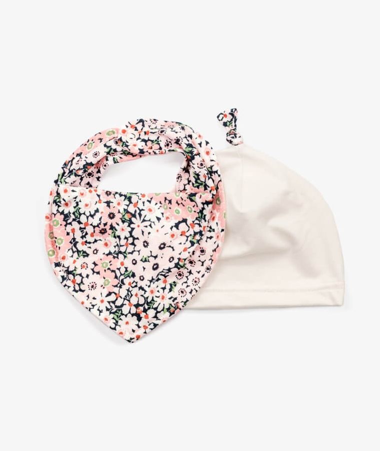 Komplet dziewczęcy, Czapka, Chustka, mix, Iltom