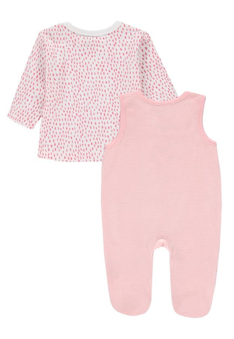 Komplet dziewczęcy, Śpiochy, Bluzka z długim rękawem, różowy, Kanz