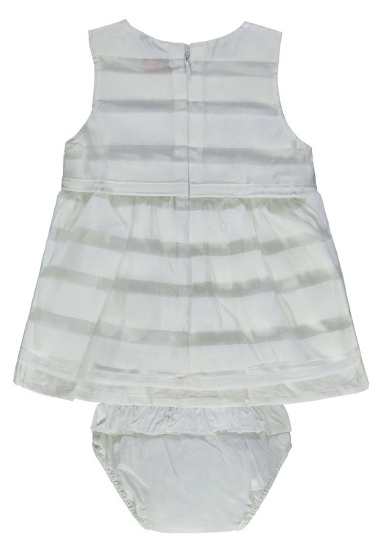 Komplet dziewczęcy, Sukienka bez rękawów, Majtki, białe, Kanz