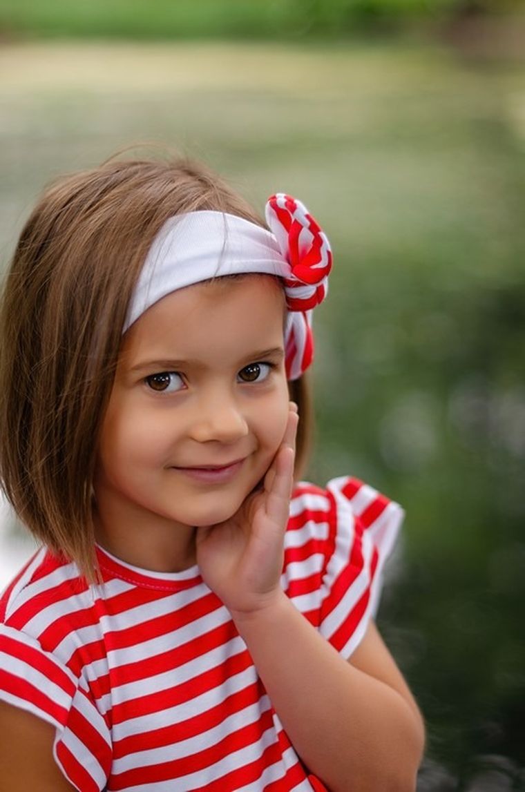 Komplet dziewczęcy, Sukienka, Opaska, czerwony, Nicol