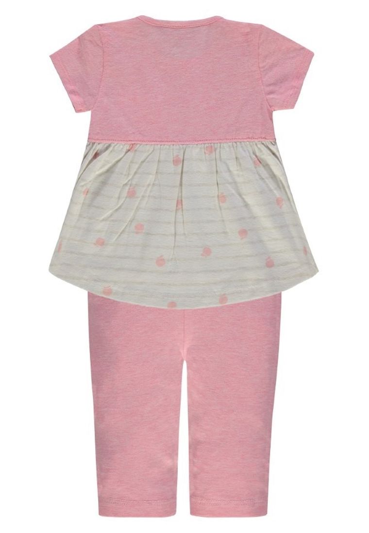 Komplet dziewczęcy, T-shirt, Legginsy, różowy, Kanz