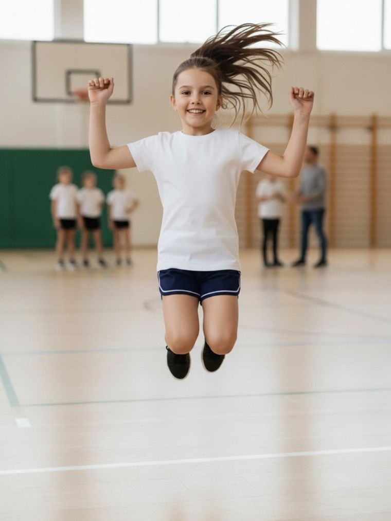 Komplet dziewczęcy, T-shirt, Szorty, biało-granatowy, Tup Tup