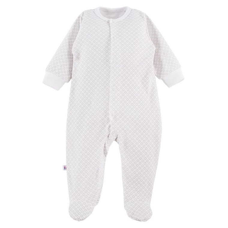 Komplet niemowlęcy, Czapka, Body z długim rękawem, Półśpiochy, Pajac, ecru, Eevi