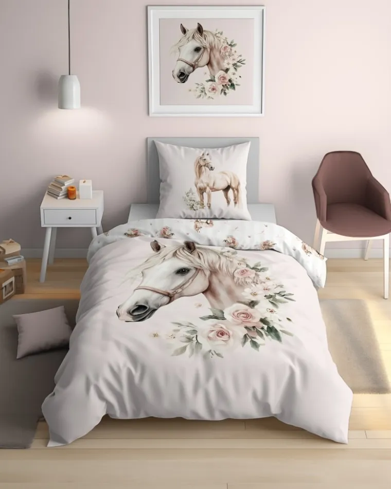 Koń, 2-częściowy komplet pościeli, 160-200 cm