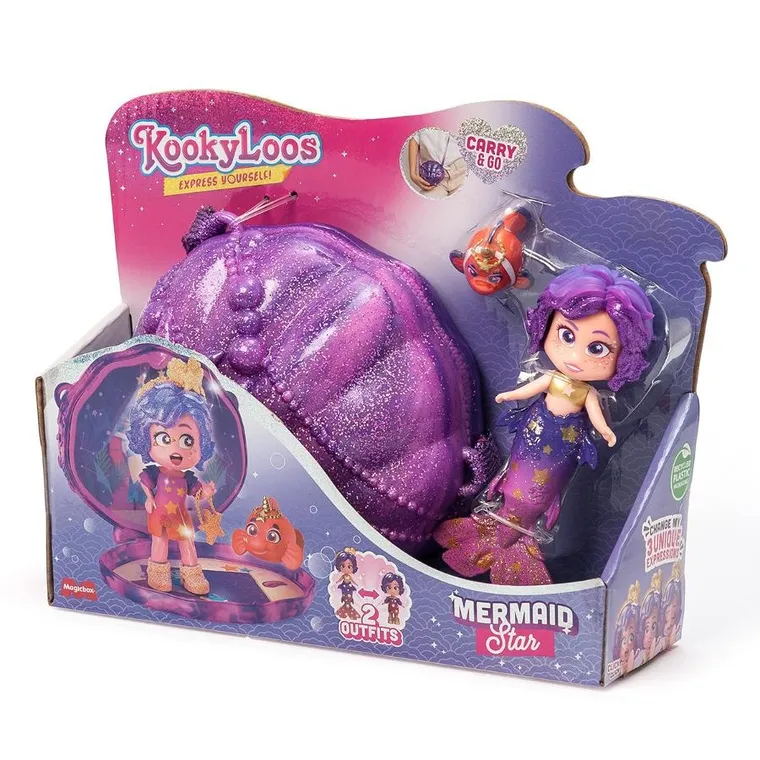 KookyLoos, Mermaids, Star, zestaw z figurką w torebce