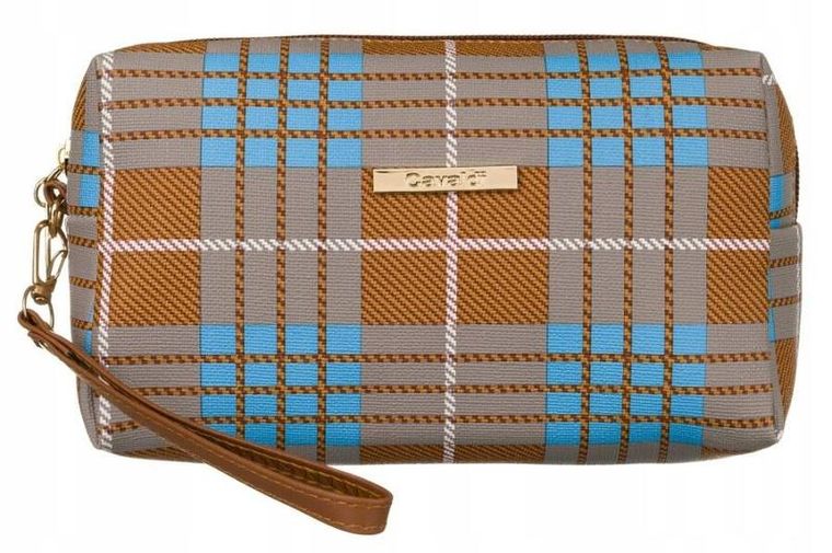 Kosmetyczka podróżna, beżowo-niebieska, Rovicky