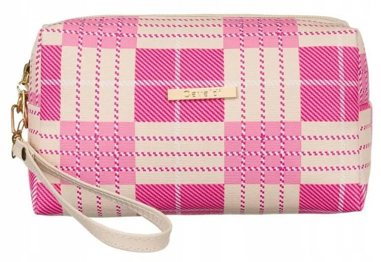 Kosmetyczka podróżna, różowo-beżowa, Rovicky