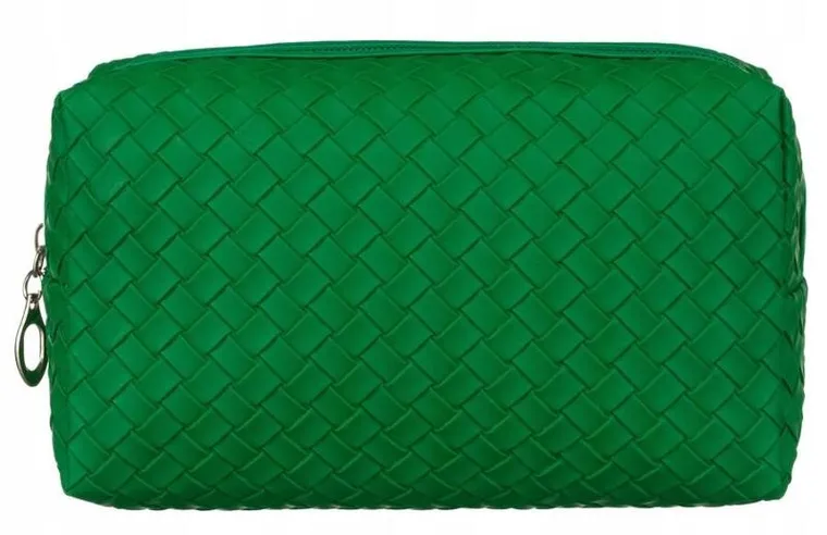 Kosmetyczka, zielona, skóra ekologiczna, Rovicky