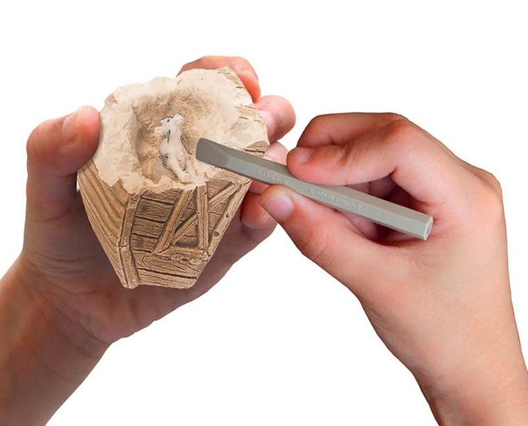 Kosmos, zwierzęta z gospodarstwa rolnego, wykopaliska, figurka