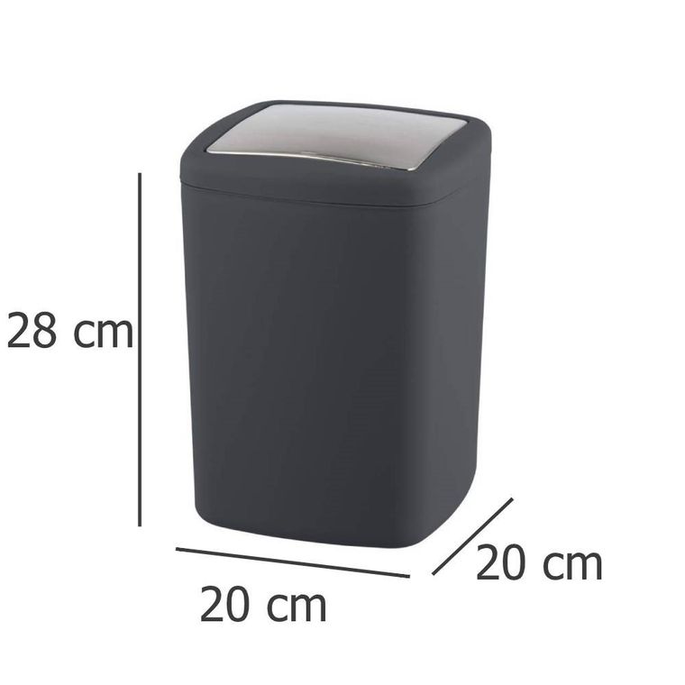 Kosz łazienkowy, Barcelona l, antracytowy