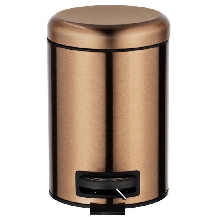 Kosz łazienkowy, Leman, miedziany matowy, 3 l