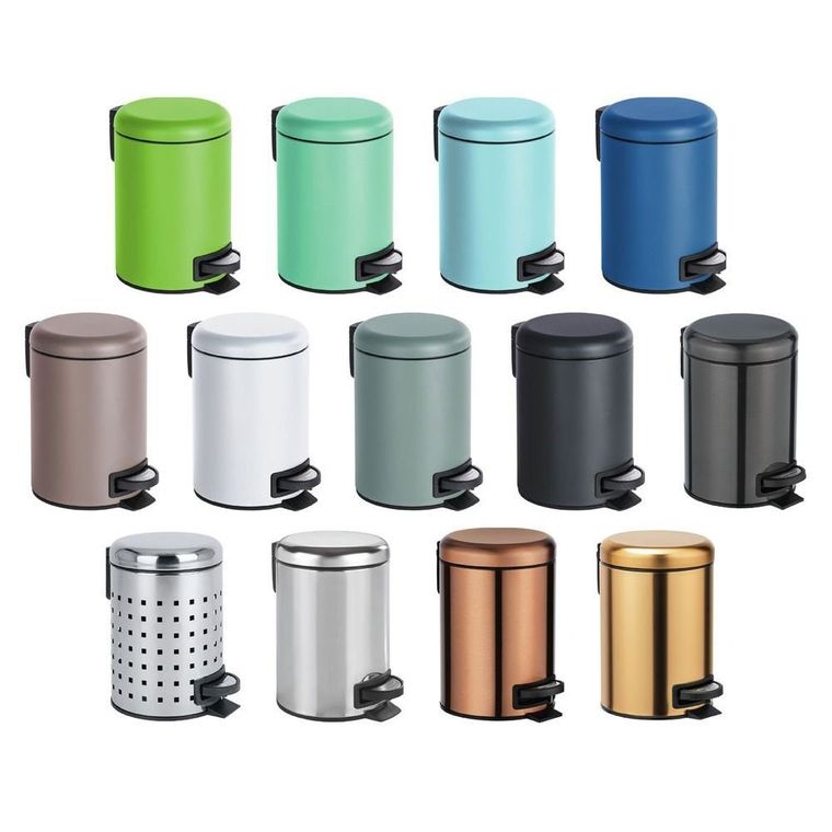 Kosz łazienkowy, Leman shiny, 3 l