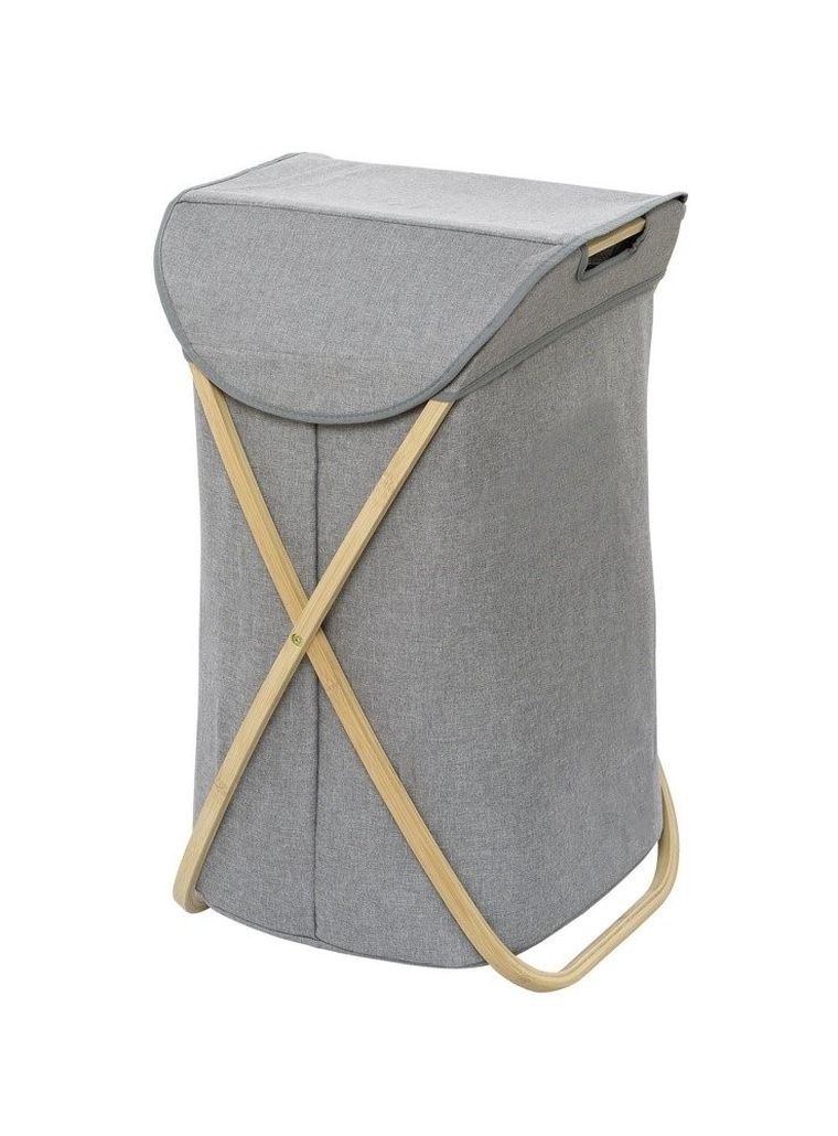 Kosz na pranie, Bahari, na składanym stelażu, 79 l, 68-46-40 cm