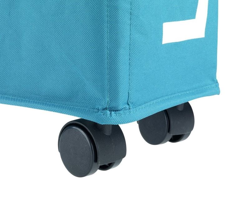 Kosz na pranie Corno, pojemnik 43 l, turkusowy