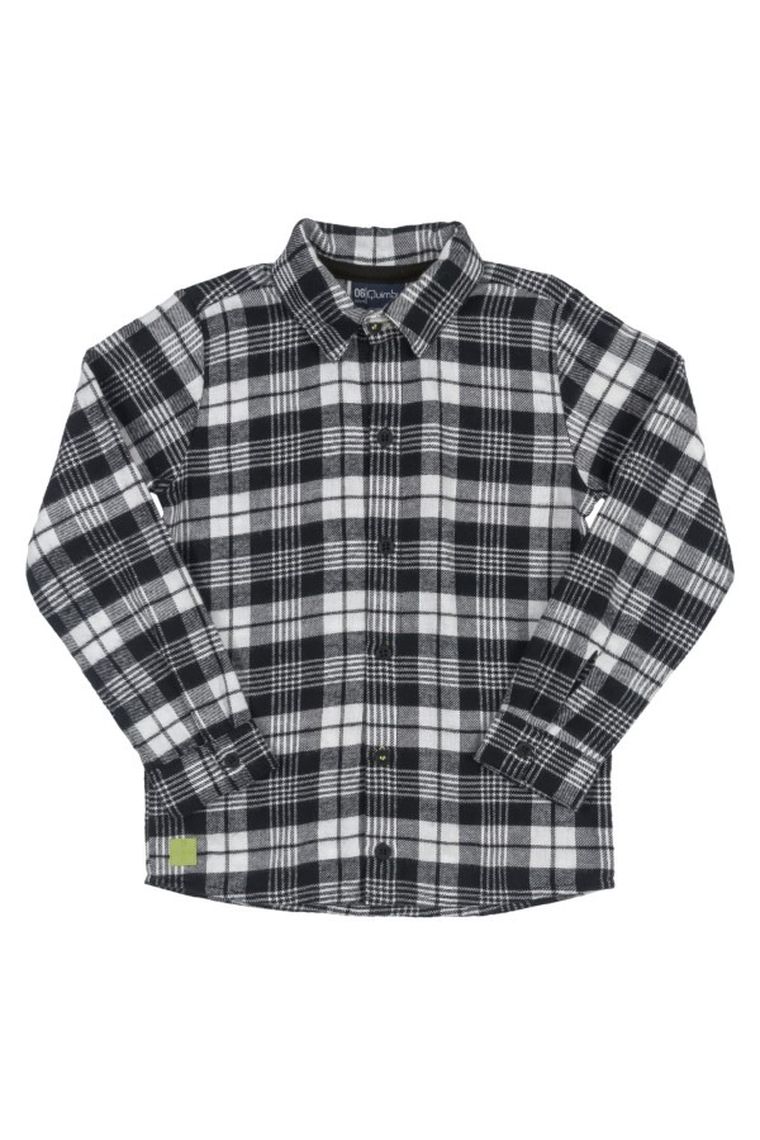 Koszula chłopięca z długim rękawem, czarna, Quimby