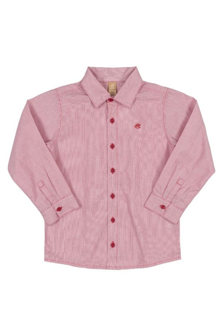 Koszula chłopięca z długim rękawem, czerwona, Up Baby