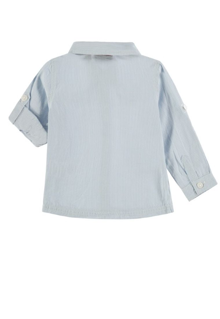 Koszula chłopięca z długim rękawem, niebieska, Tom Tailor