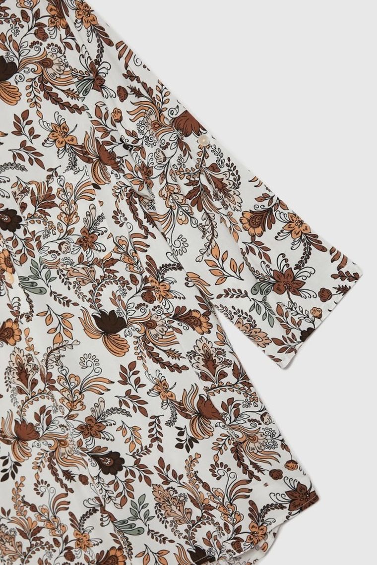 Koszula damska, beżowa, Moodo