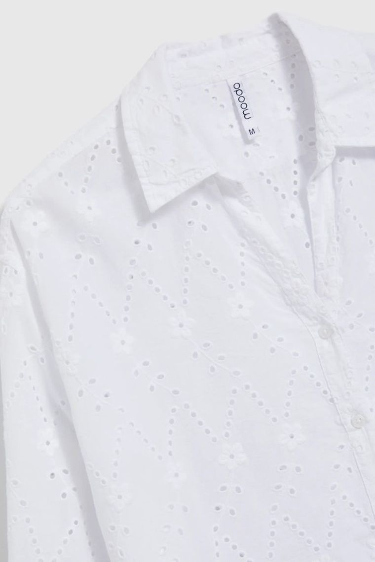 Koszula damska, biała, Moodo